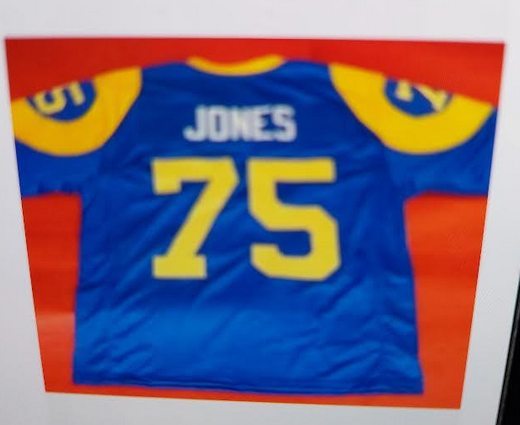 Men Los Angeles Rams #75 Jones blue Nike Limited NFL  2025  Jersey->los angeles rams->NFL Jersey